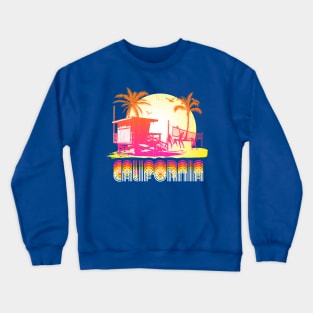 California 80's Tee Crewneck Sweatshirt